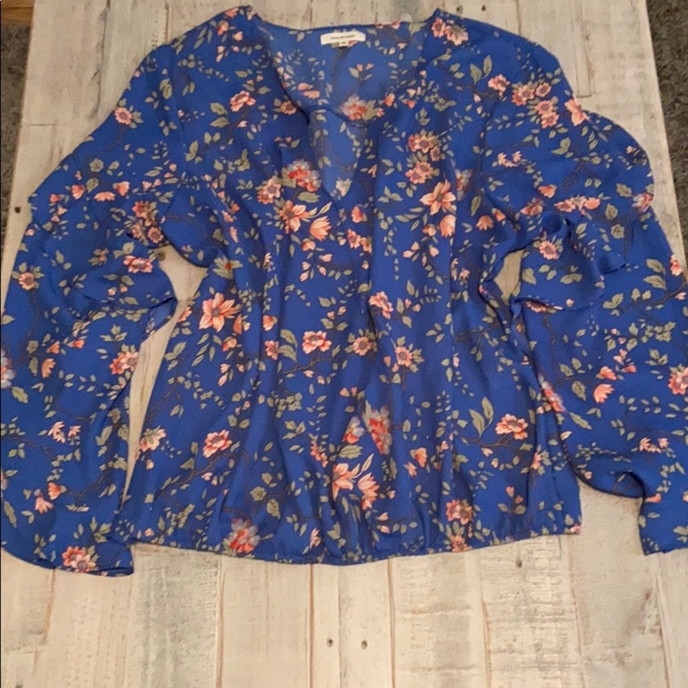 Max Studio floral blouse